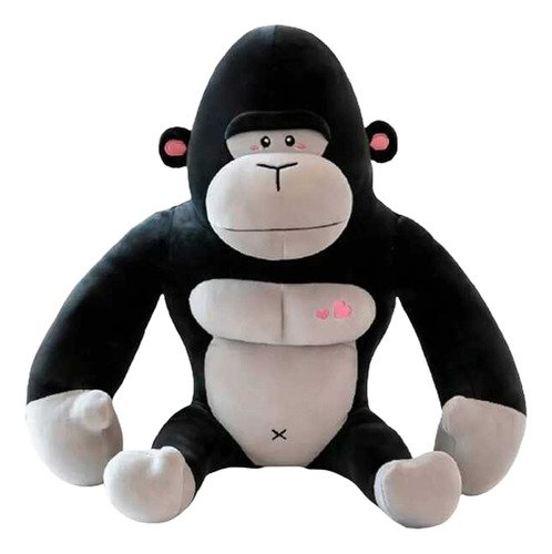 Peluche Gorila 24cm - Suave Y Realista Negro