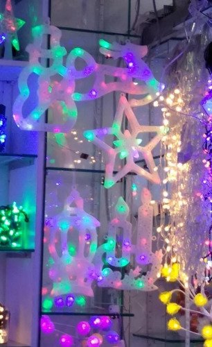 D_984963-MCO28806861691_112018-O.jpg Figuras Navidad, Blancas Luces Multicolor Decoración Luces