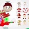 Set De 12 Prendedores Navideños Con Luz - Diseños Navideños! Rojo Prendedor Navideño