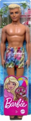 Muñeco Ken Short Baño Colorido Siempre Vestido Barbie