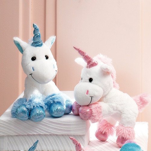 Hermoso Peluche De Unicornio Azul 45 Cm Mundocute