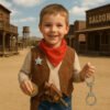 Kit Vaquero Completo - Chaleco, Pañoleta, Pistola Y Accesorios Incluidos Varios Unica