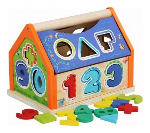 D_987399-MCO82893011384_032025-O.jpg Casa Didáctica Encajable De Números Madeta Juego Educativo 0