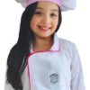 Disfraz Chef Rosa Niña Disfraces Cocinera Premium 3 Piezas