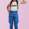 Blusa Camiseta Para Niña Estampado Tie Dye Ropa Niñas