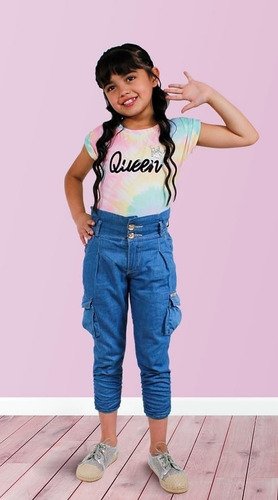 Blusa Camiseta Para Niña Estampado Tie Dye Ropa Niñas