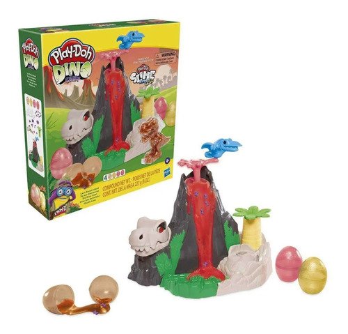 Kit Play Doh Dinosaurio Isla Del Volcán Slime Juguete