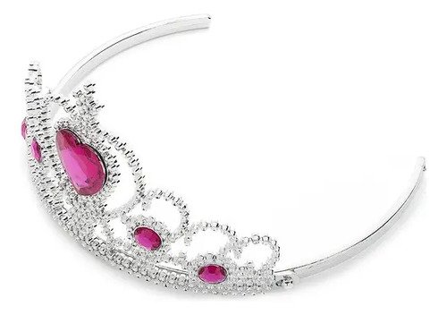 Corona Princesa X6 Unds Accesorio Disfraz Princesa Plateado