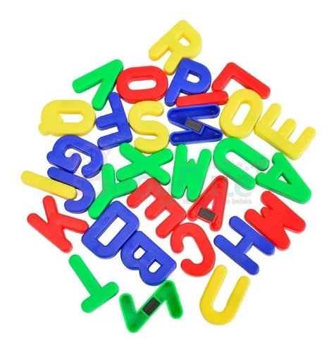 Set De Números Y Letras En Imán Magnéticos Para Niños