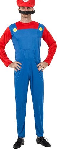 D_990603-MCO72450910086_102023-O.jpg Disfraz Mario Bros Adulto Nintendo Disfraces Hombre Mundocut