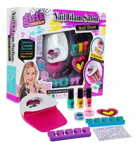 D_990683-MCO81207527324_122024-O.jpg Set Manicure Niñas Juguete Kit De Maquillaje Uñas Infantil