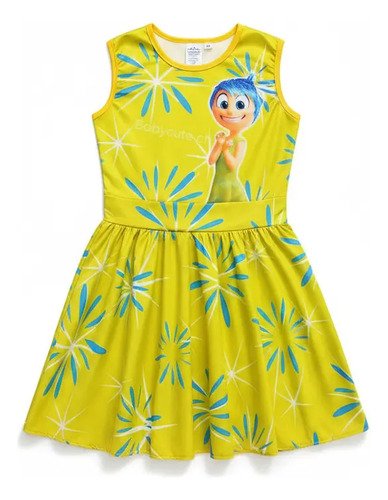 D_991231-MCO92826791401_092025-O.jpg Disfraz De Alegría Intensamente Niña - Hermoso Vestido