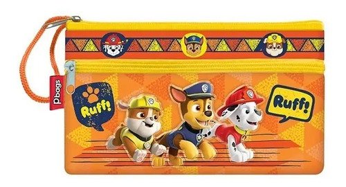Cartuchera 3 Bolsillo Original Paw Patrol Primera Mundocute