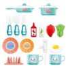 D_993387-MCO80679057752_112024-O.jpg Set Cocina Con Luz, Sonido Y Lavamanos Con Agua X28 Piezas Rosa