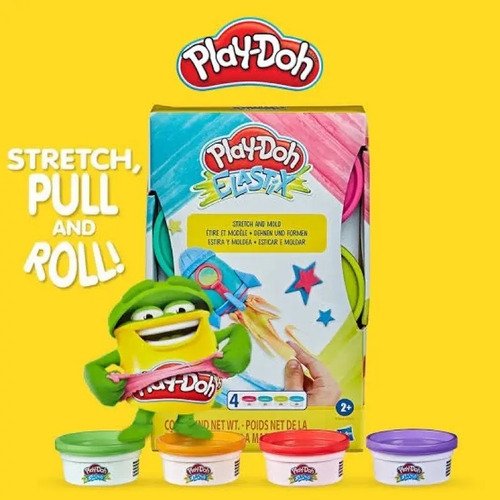 Plastilina Play Doh Elastix  Kit X4 Slime  Varios