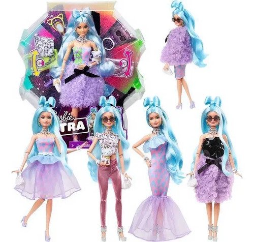 D_996507-MCO73575179997_122023-O.jpg Barbie Extra Delux 30 + Looks Muñeca Original Ropa
