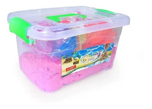 Kit De Arena Cinética Grande Incluye Moldes Juego Didáctico  Varios