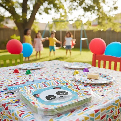 Decoración Cumpleaños 1 Año Niño Set Fiesta Kit De Decoració Azul Osito