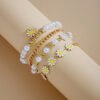 D_998145-MCO84402465859_052025-O.jpg Conjunto De Pulseras Con Colgante De Margarita Joyas Blanco