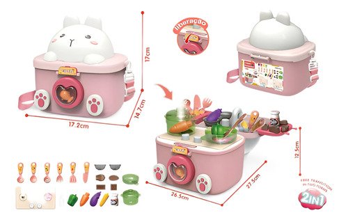 Juguete Cocina Portable Conejito Para Niñas - Juego De Roles