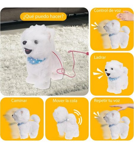 Perro Interactivo Que Camina Y Repite: Mascota De Peluche