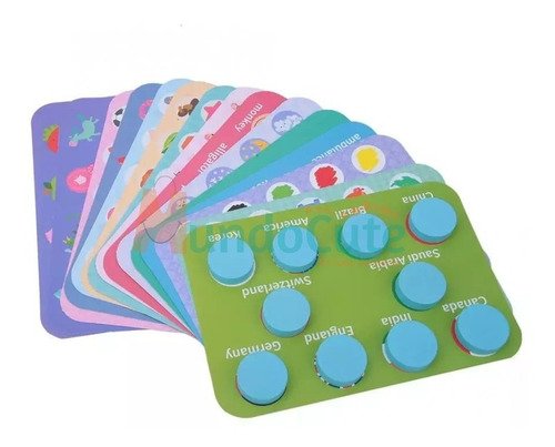 D_999161-MCO44633778922_012021-O.jpg Juego De Memoria Lotería Niños Madera Juguetes Montessori