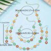 Joyas X3 Kit  Margaritas | Collar + Manilla + Aretes Mujer