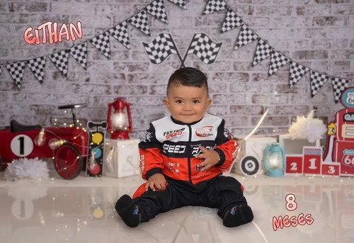 D_607970-MCO117524650099_092026-O.jpg Disfraz Bebe Cars Piloto De Carreras Formula 1 Disfraces Rojo 18 A 24 Meses
