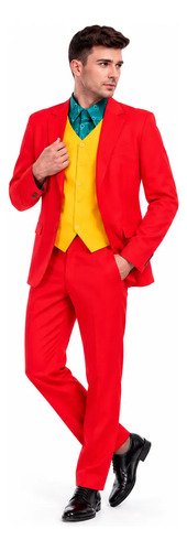 D_617888-MCO118129258649_092026-O.jpg Disfraz de Joker para hombre adulto – traje rojo completo