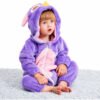 D_625320-MCO115219842138_082026-O.jpg Disfraz Bebé Animales Pijama Disfraces Animalitos Niños Lila 0 A 6 Meses