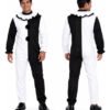 Disfraz de payaso Terrifier / Pierrot para hombre – enterizo blanco y negro