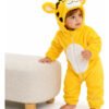 D_630980-MCO116624978319_082026-O.jpg Disfraz Bebé Animales Pijama Disfraces Animalitos Niños Amarillo 0 A 6 Meses