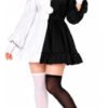 D_640003-MCO118129263701_092026-O.jpg Disfraz de payasa Pierrot para mujer – vestido blanco y negro con accesorios