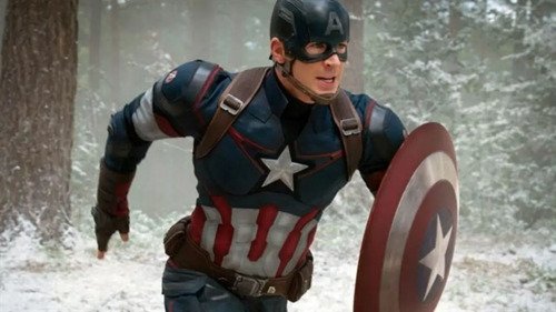 Máscara De Plástico Marvel Children's Avengers Captain America, Color Azul