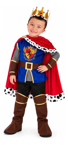 Disfraz Príncipe Niño Disfraces Rey Rojo 6 A 8 Años (altura 120 A 130 Cm)