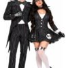 Disfraz de Jack Skellington para hombre – traje de rayas con colas
