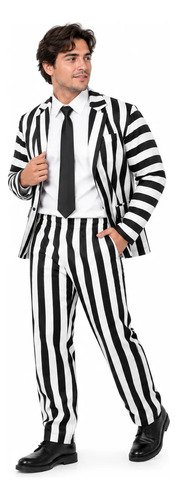 D_675287-MCO118128593885_092026-O.jpg Disfraz de Beetlejuice adulto unisex – traje de rayas
