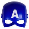 Máscara De Plástico Marvel Children's Avengers Captain America, Color Azul