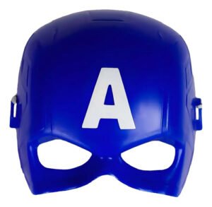 Máscara De Plástico Marvel Children's Avengers Captain America, Color Azul