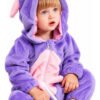 D_718346-MCO115220251260_082026-O.jpg Disfraz Bebé Animales Pijama Disfraces Animalitos Niños Lila 0 A 6 Meses