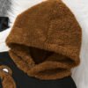 Conjunto Sudadera Con Capucha Oso De Peluche Para Niños Negro 24 Meses