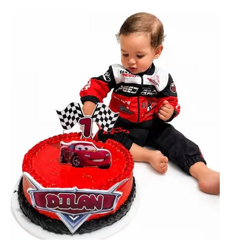 D_744842-MCO117524650101_092026-O.jpg Disfraz Bebe Cars Piloto De Carreras Formula 1 Disfraces Rojo 18 A 24 Meses