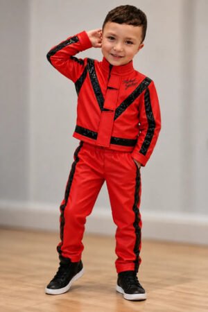D_767935-MCO116277105882_092026-O.jpg Disfraz Michael Jackson Thriller Para Niño Cosplay Rojo 10