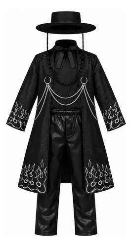 D_812533-MCO117782847679_092026-O.jpg Disfraz Jinu Yinu Kpop Cosplay Niños Demon Hunters Negro 140 Cm