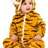 Disfraz Bebé Animales Pijama Disfraces Animalitos Niños Naranja Claro 18 A 24 Meses