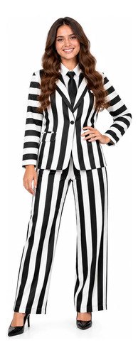 D_852710-MCO116617277098_092026-O.jpg Disfraz de Beetlejuice adulto unisex – traje de rayas
