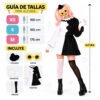 D_867321-MCO118128828911_092026-O.jpg Disfraz de payasa Pierrot para mujer – vestido blanco y negro con accesorios