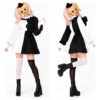 D_895636-MCO116617218550_092026-O.jpg Disfraz de payasa Pierrot para mujer – vestido blanco y negro con accesorios