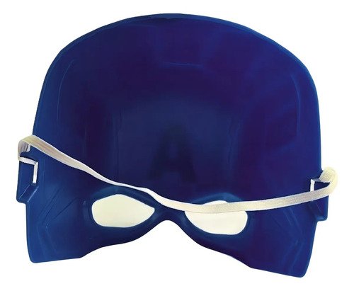 Máscara De Plástico Marvel Children's Avengers Captain America, Color Azul