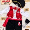 Disfraz Capitan Pirata Bebé Diseño Premium Disfraces Bebes Blanco 12 Meses